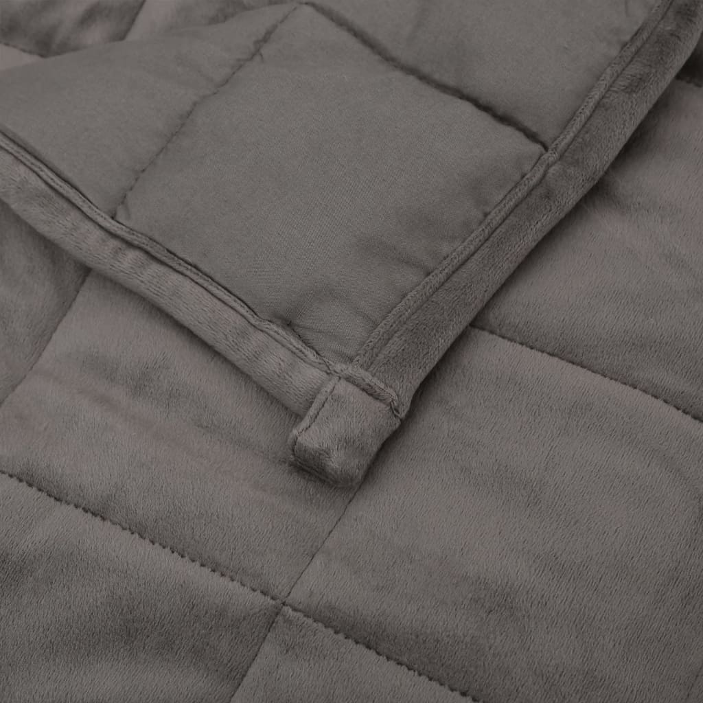 Weighted blanket grey fabric 220x240 cm 15 kg