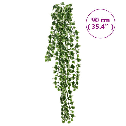 Plantas artificiales colgantes 12 uds 339 hojas verde 90 cm