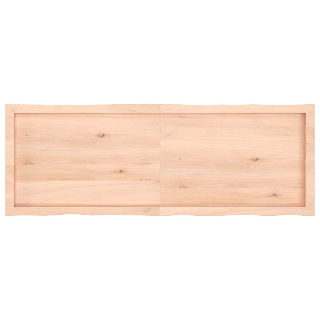 Tablero de mesa madera maciza borde natural 140x50x(2-6) cm