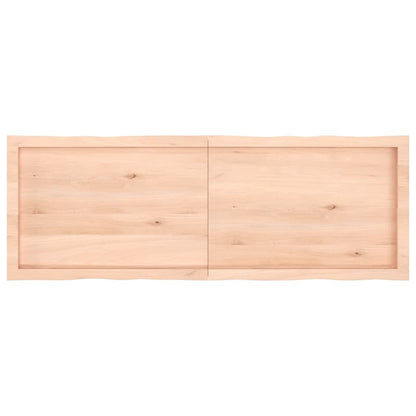 Tablero de mesa madera maciza borde natural 140x50x(2-6) cm