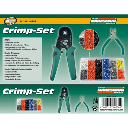 Brüder Mannesmann 1202-piece crimping pliers set