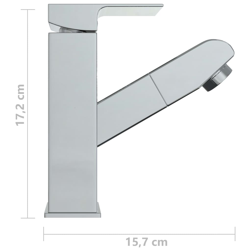 Bathroom sink faucet with pull-out function 157x172mm 