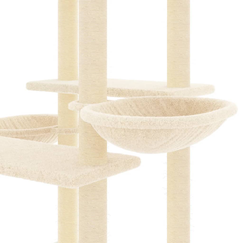 Cream Sisal Cat Scratching Post 133cm