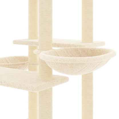 Cream Sisal Cat Scratching Post 133cm