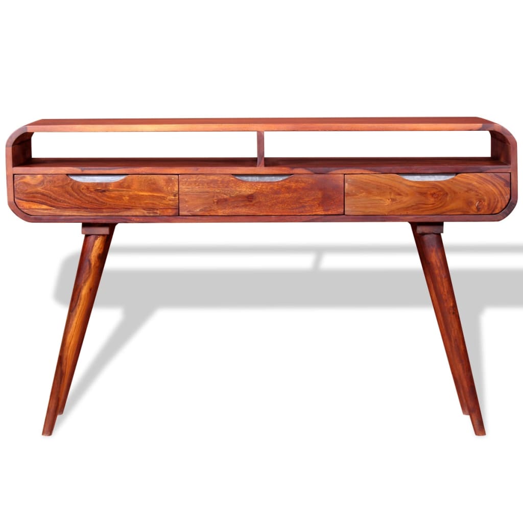 Mesa consola de madera maciza de sheesham 120x30x75 cm