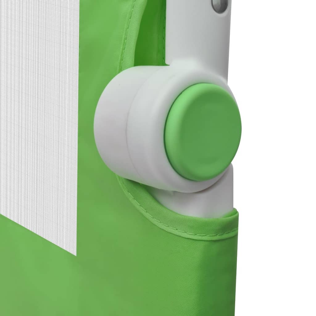 Safety rail for child's bed, 2 pcs, green, 102x42 cm