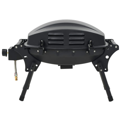 Portable gas barbecue with 1 black cooking zone