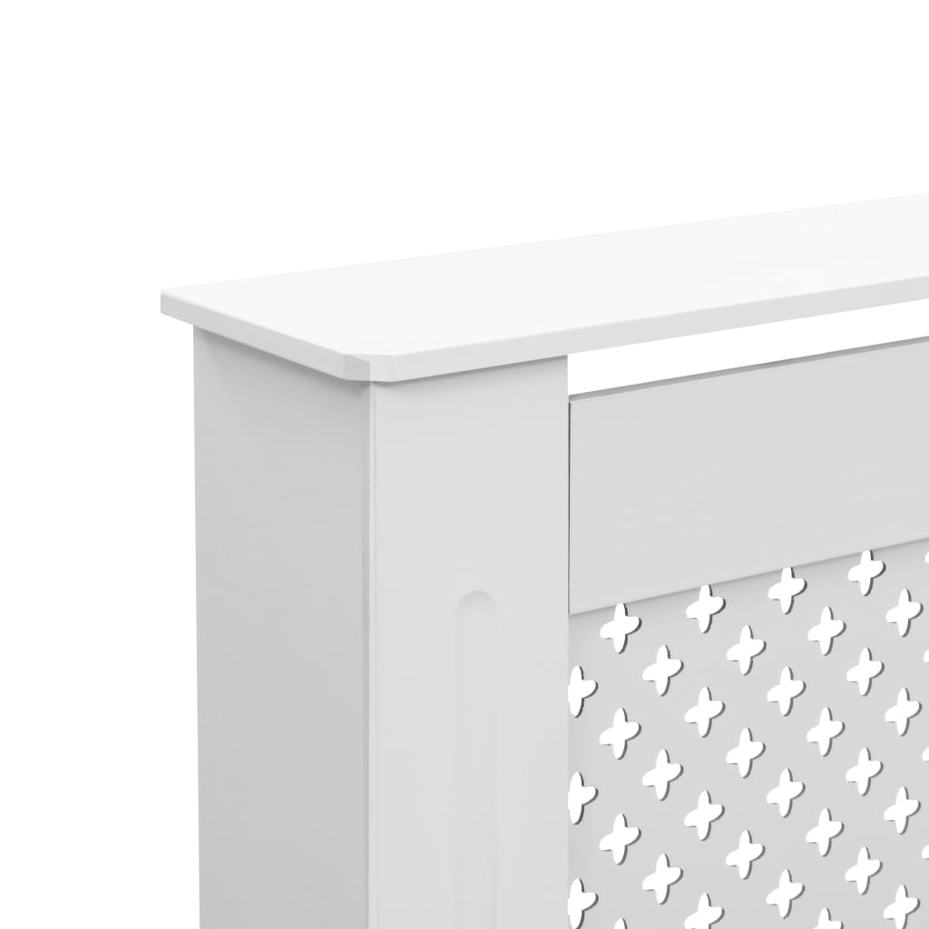 Radiator covers 2 units white MDF 172x19x81.5 cm