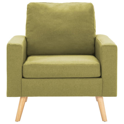 2-piece sofa set in green fabric