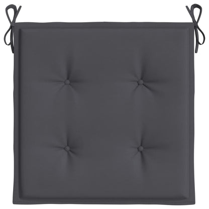 Garden chair cushions 2 pcs Oxford fabric anthracite 40x40x3 cm