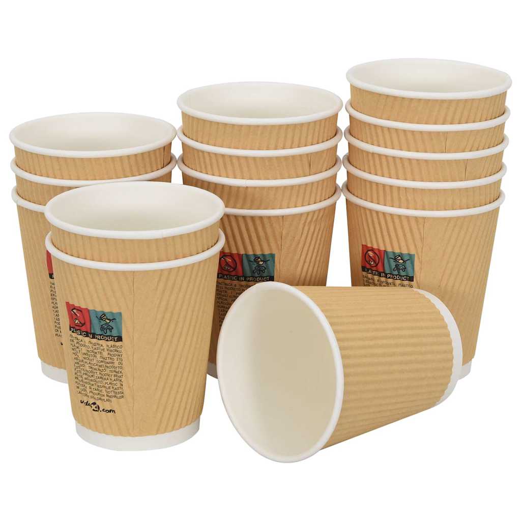 Vasos de café de papel con tapa 1000 uds 100/200/300/400ml