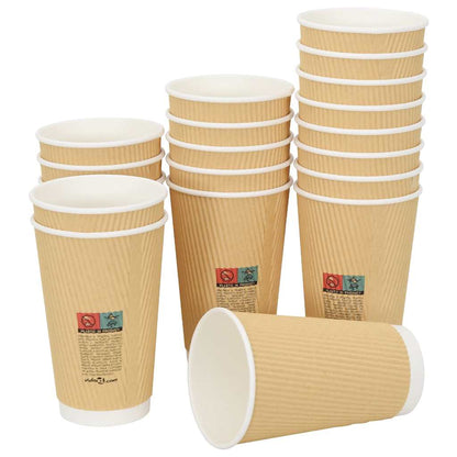 Vasos de café de papel con tapa 1000 uds 100/200/300/400ml