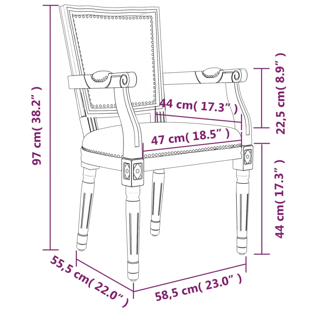 Silla de comedor de lino beige