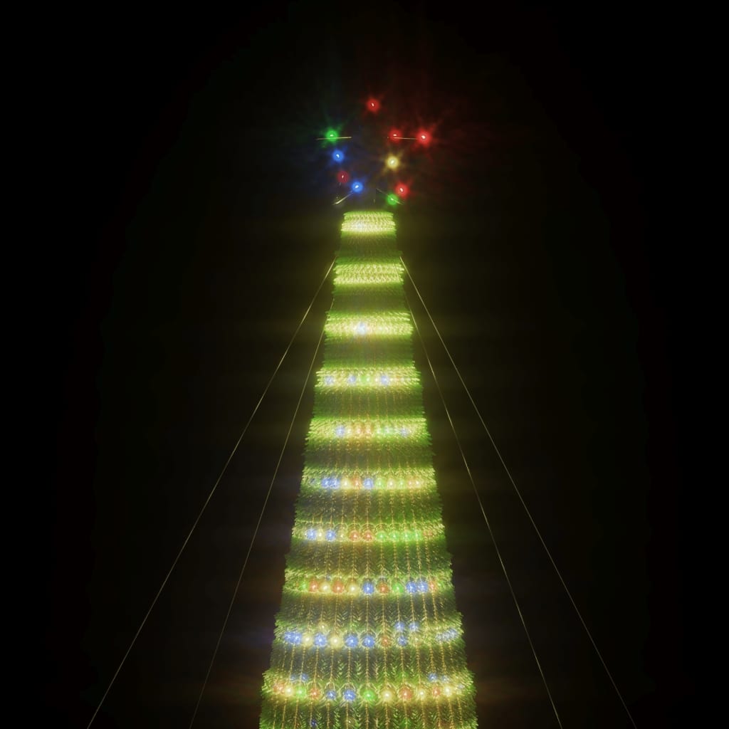 Árbol de Navidad cono de luz de colores