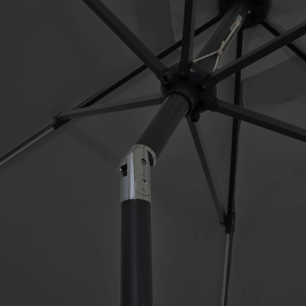 Umbrella with LED lights and 300 cm aluminium pole 