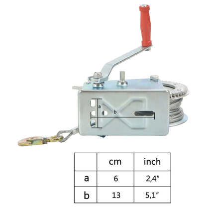 Cabrestante manual 360/540/1130/1360 kg