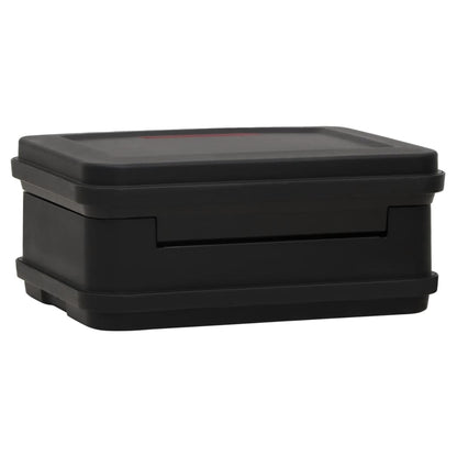 Caja fuerte negra impermeable ignífuga