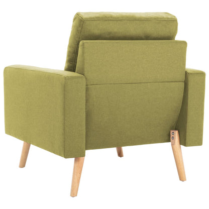 2-piece sofa set in green fabric