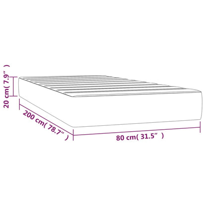 vidaXL Pocket Spring Mattress 80x200x20 cm