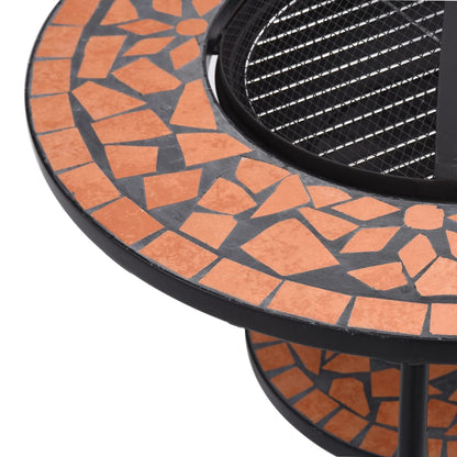 Brasero mesa de mosaico cerámica 68 cm