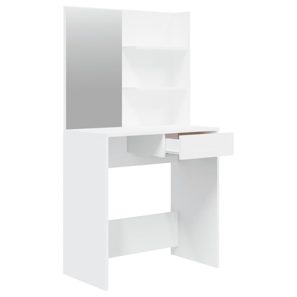 vidaXL Dressing Table with Mirror 74.5x40x141 cm 