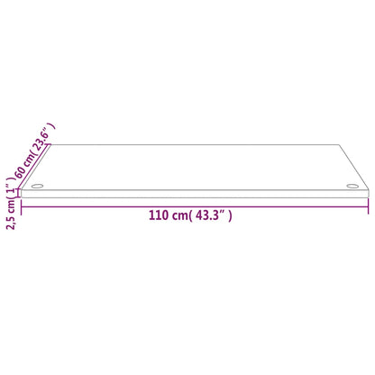 Solid pine wood desk top 110x60x2.5 cm