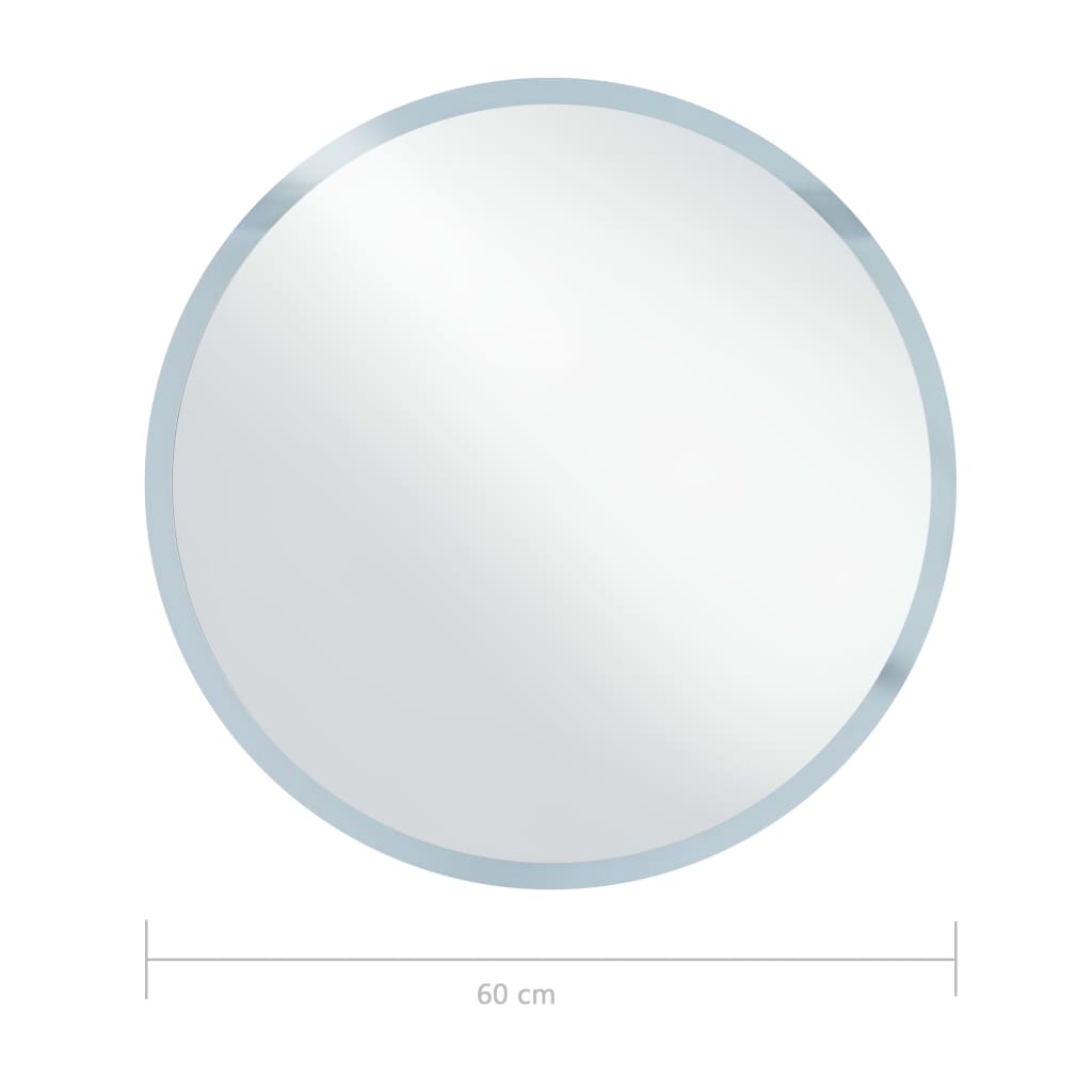 vidaXL Bathroom Mirror with LED 60 cm 