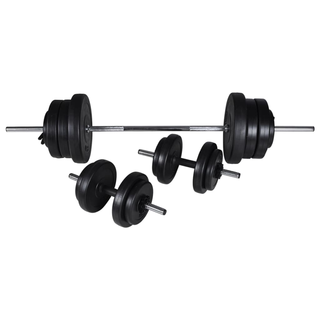 Weight bench with weights and dumbbells 60.5 kg