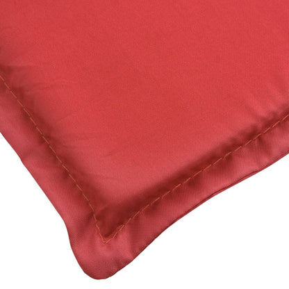 Oxford fabric sun lounger cushion red 186x58x3 cm