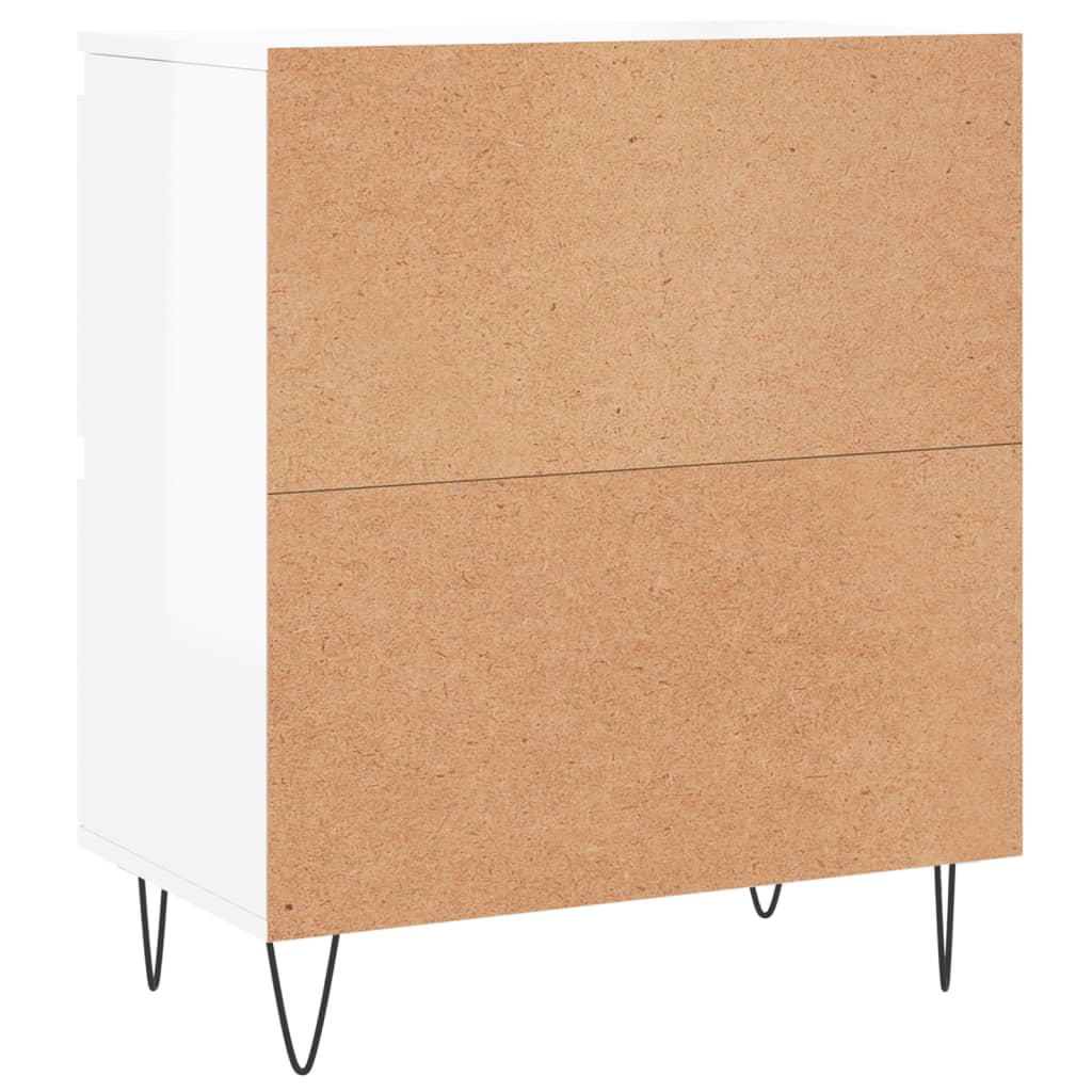 Sideboards 2 pcs white gloss plywood