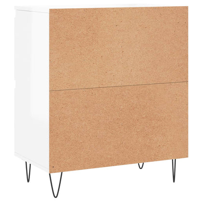 Sideboards 2 pcs white gloss plywood