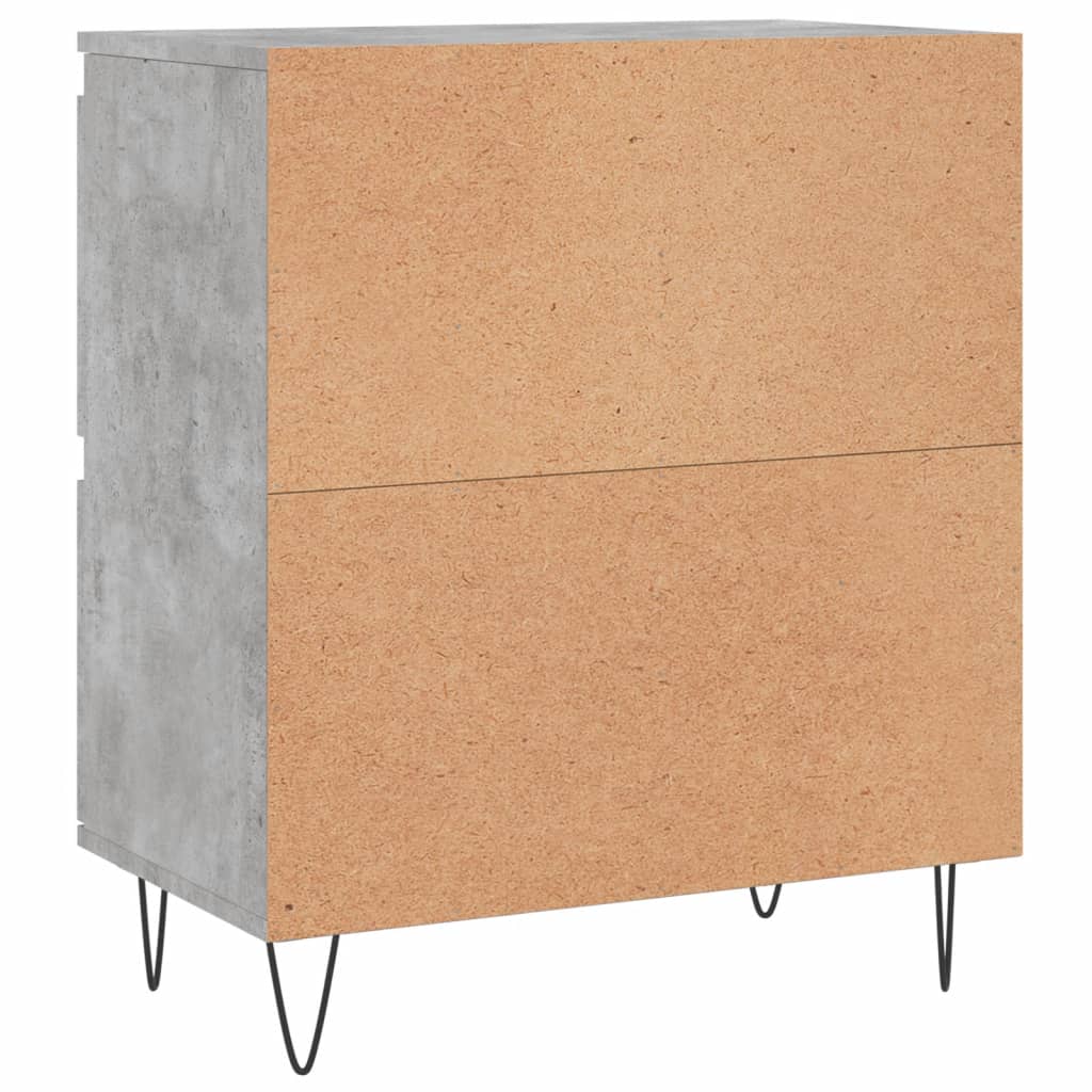 Sideboards 2 pcs concrete grey plywood