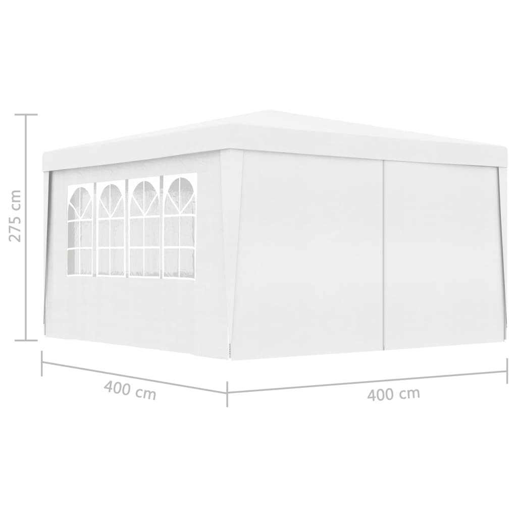 vidaXL Professional Party Tent with Walls White 90 g/m² 