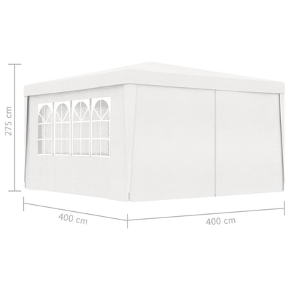 vidaXL Professional Party Tent with Walls White 90 g/m² 