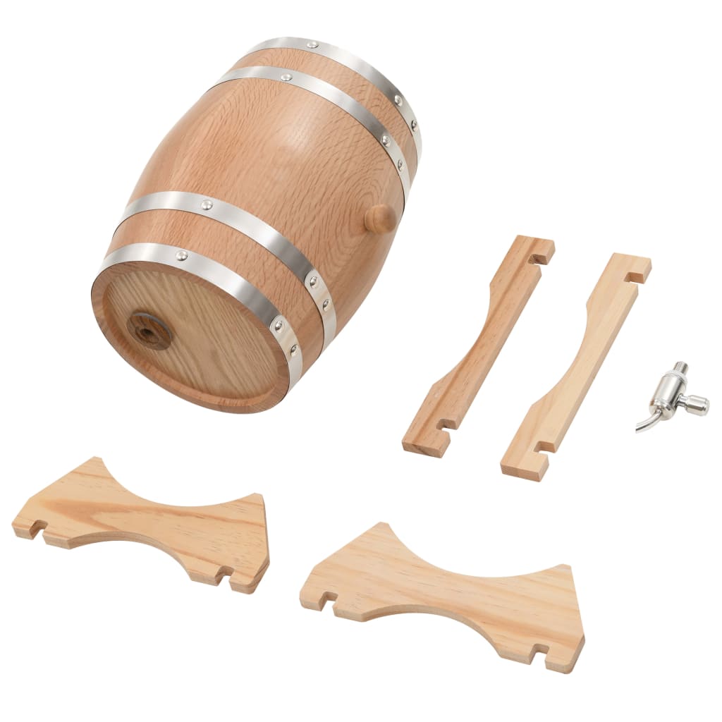 Barril de vino con grifo madera roble o pino macizo 6 L