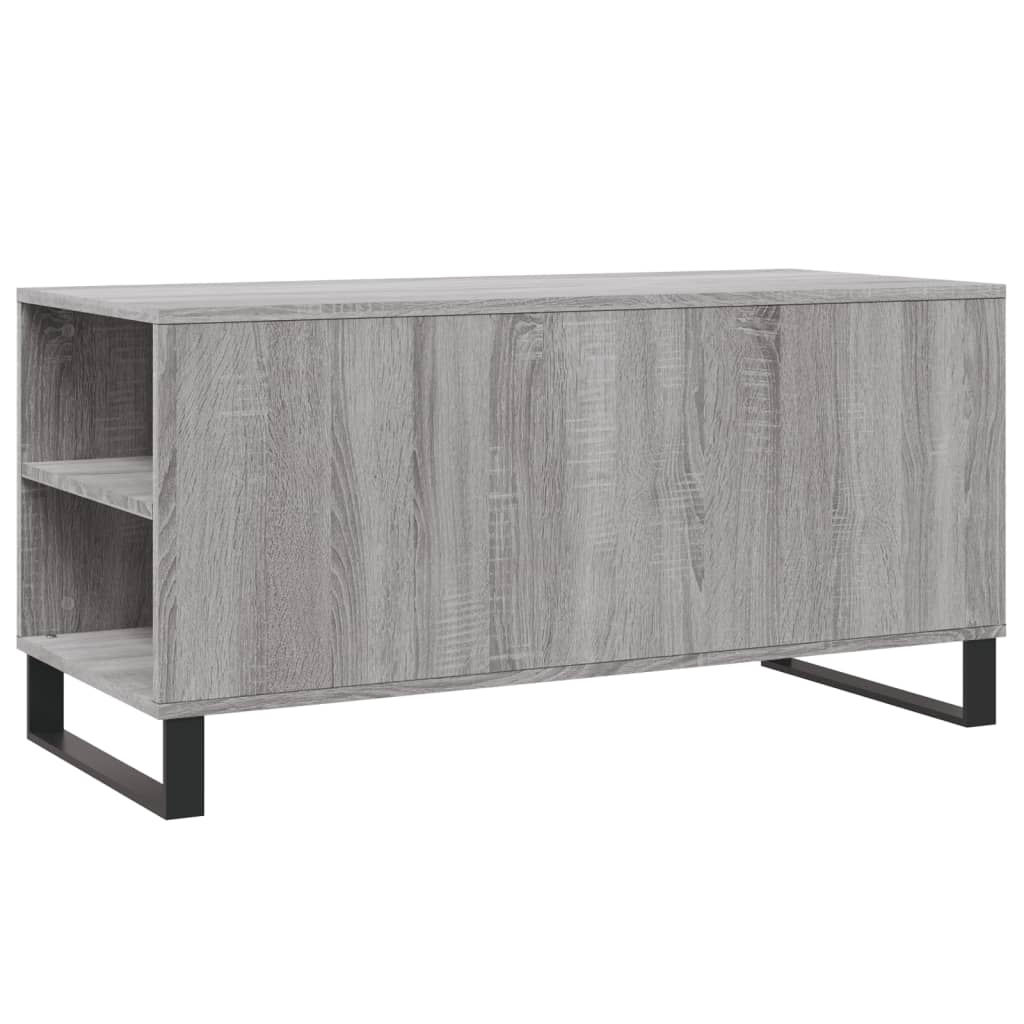 Sonoma grey engineered wood coffee table 102x44.5x50 cm