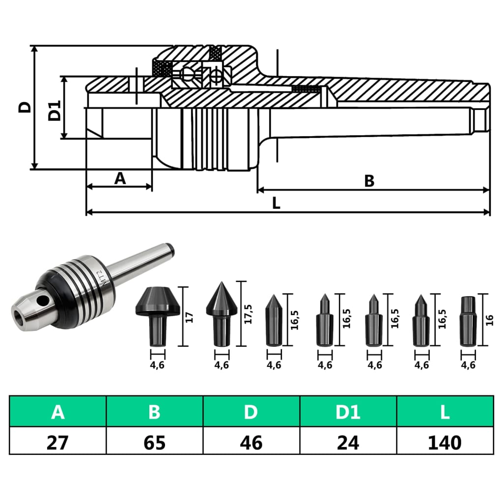 Set de contrapuntos rotativos 10 piezas MT2