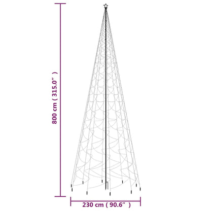 Árbol de Navidad con pincho 3000/1400 LEDs