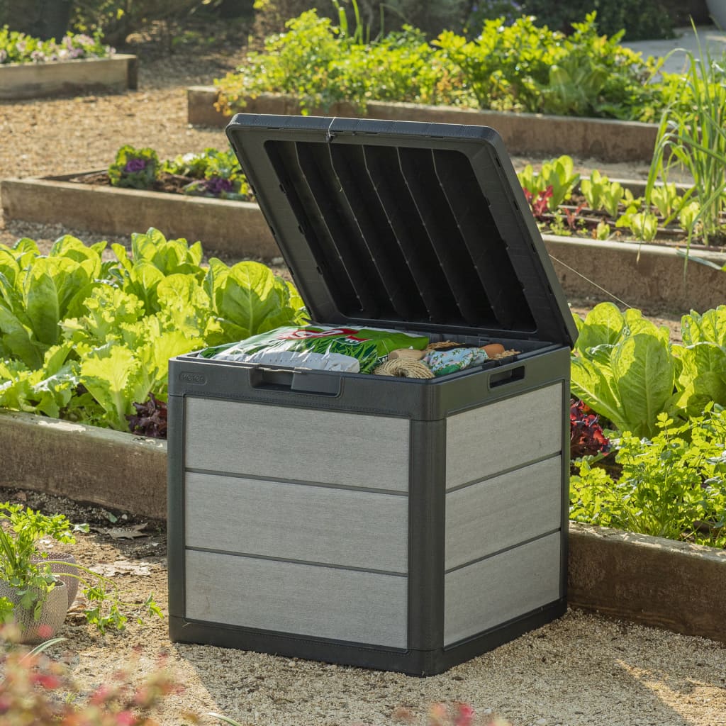 Keter Denali Garden Storage Box Charcoal Grey 113L