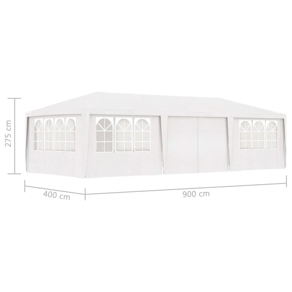 vidaXL Professional Party Tent with Walls White 90 g/m² 