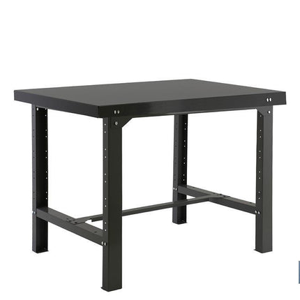 Mesa de trabajo de acero | Adecuada para taller o garaje | Color antracita | Medidas: 120 x 73 cm