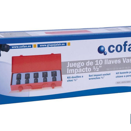 Juego de vasos de impacto de 1/2 | Incluye 10 vasos | Medidas de 10 hasta 24