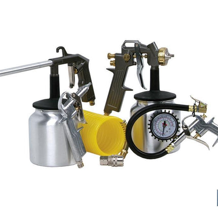 KIT aire comprimido de 5 Piezas | Kit de accesorios para compresor de aire, 5 unidades