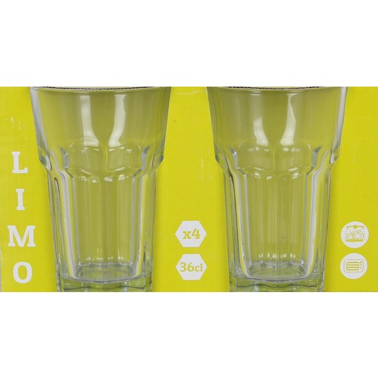 SET 4 VASOS 360CC LIMO