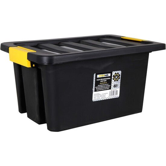 BRICO 40L ORGANISER BOX WITH LID