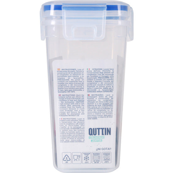 QUTTIN 1600CC RECTANGULAR HERMETIC LUNCH BOX