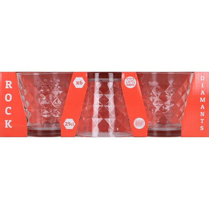 SET 6 VASOS 290CC ROCK DIAMANTS