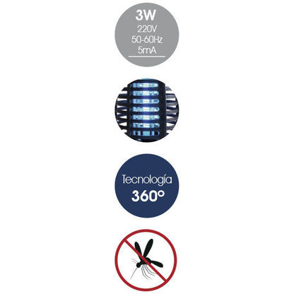 MATA INSECTOS ELECTRICO 3W BASIC HOME