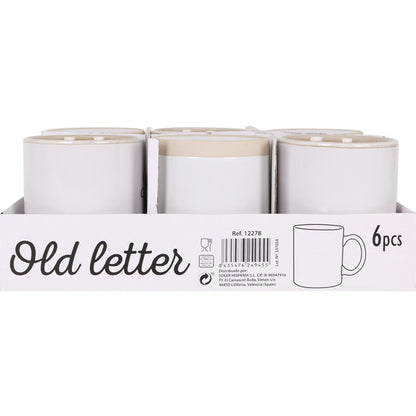 STRAIGHT MUG 380CC OLD LETTER