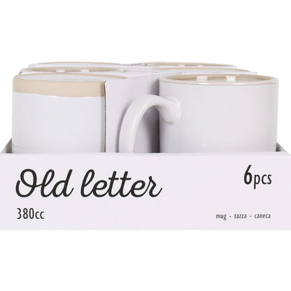 STRAIGHT MUG 380CC OLD LETTER